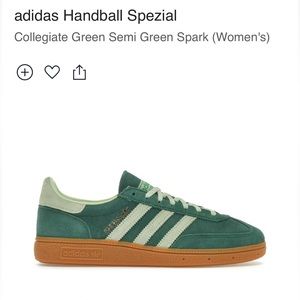 NWT Adidas Handball Spezial Collegiate Green Semi Green Spark Women’s Shoes